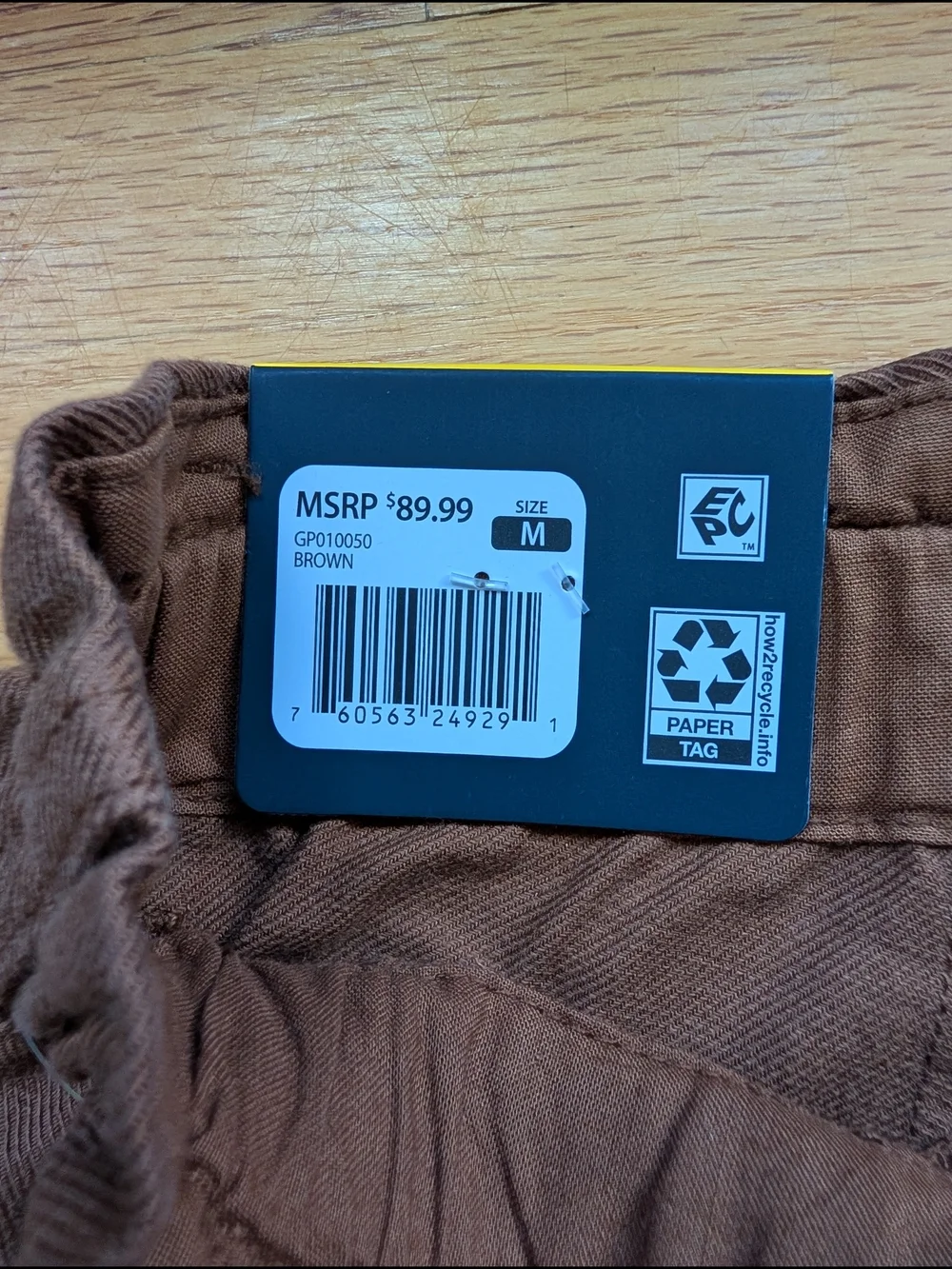 GAP Women's NWT Easy Twill Brown Relaxed Trouser Pants Size M